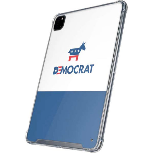 Democrat Blue And Red iPad Pro 12.9in (2020) Clear Case
